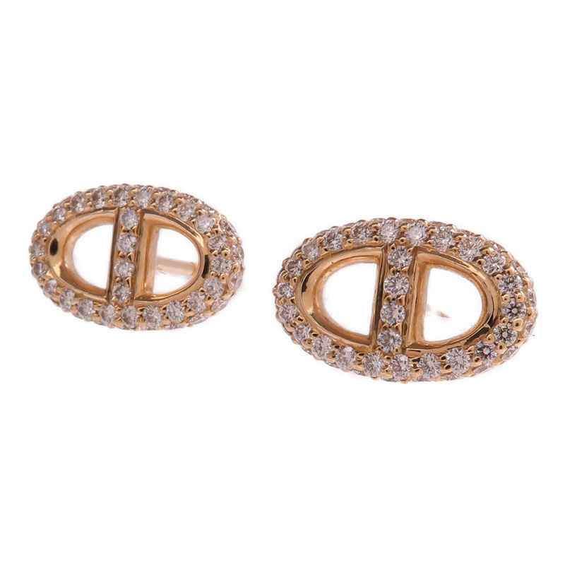 HERMES 18K玫瑰金Farandole Diamond Earrings鑽石耳環-1