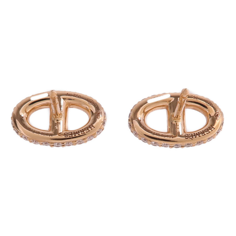 HERMES 18K玫瑰金Farandole Diamond Earrings鑽石耳環-2