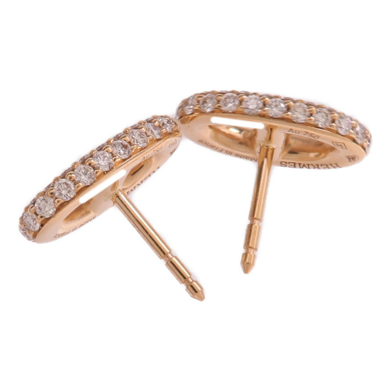 HERMES 18K玫瑰金Farandole Diamond Earrings鑽石耳環-3