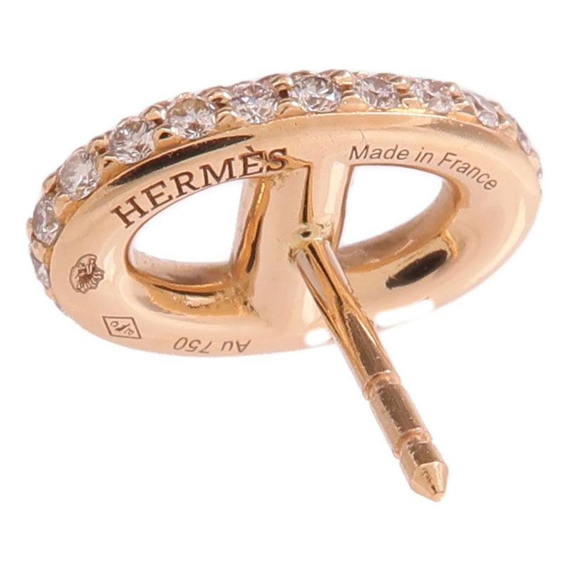 HERMES 18K玫瑰金Farandole Diamond Earrings鑽石耳環-5