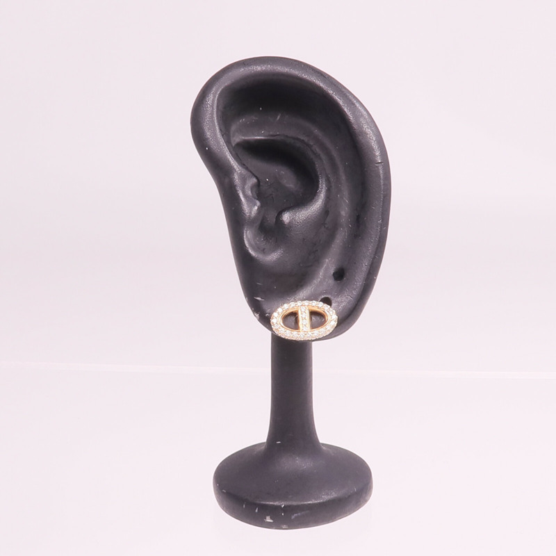 HERMES 18K玫瑰金Farandole Diamond Earrings鑽石耳環-7