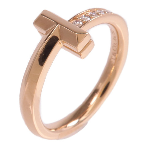 TIFFANY＆CO 18K玫瑰金T1 Ring鑽石戒指