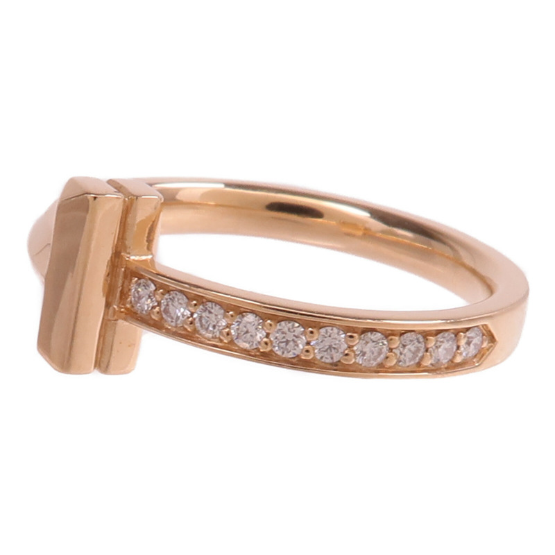 TIFFANY＆CO 18K玫瑰金T1 Ring鑽石戒指-2