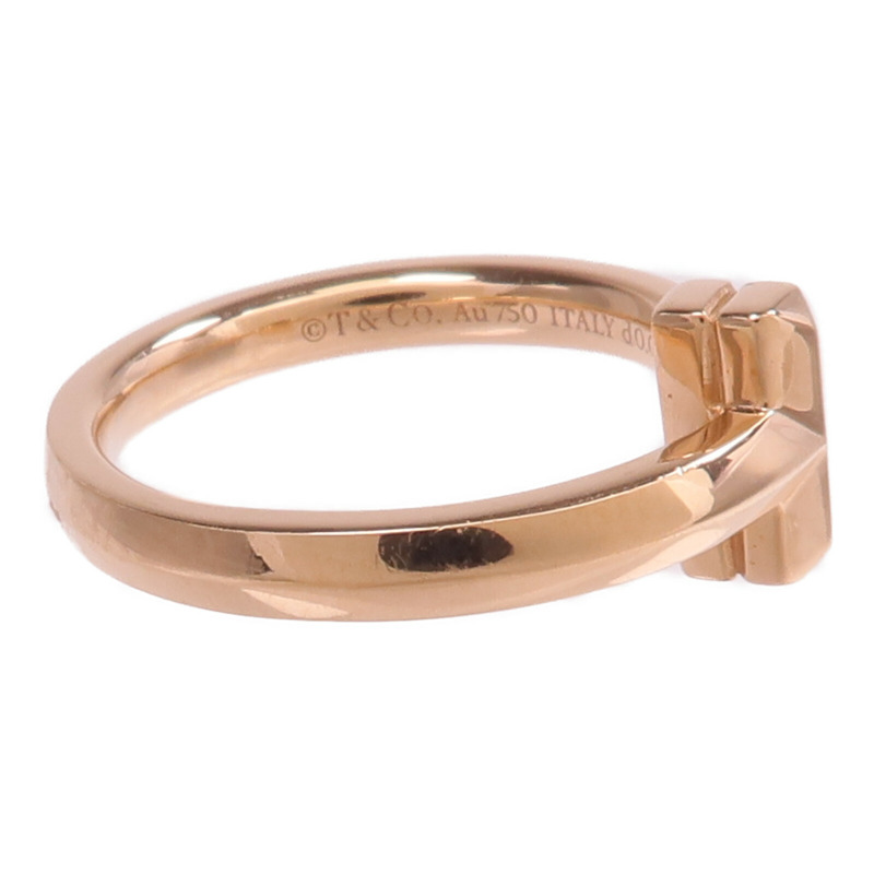 TIFFANY＆CO 18K玫瑰金T1 Ring鑽石戒指-3