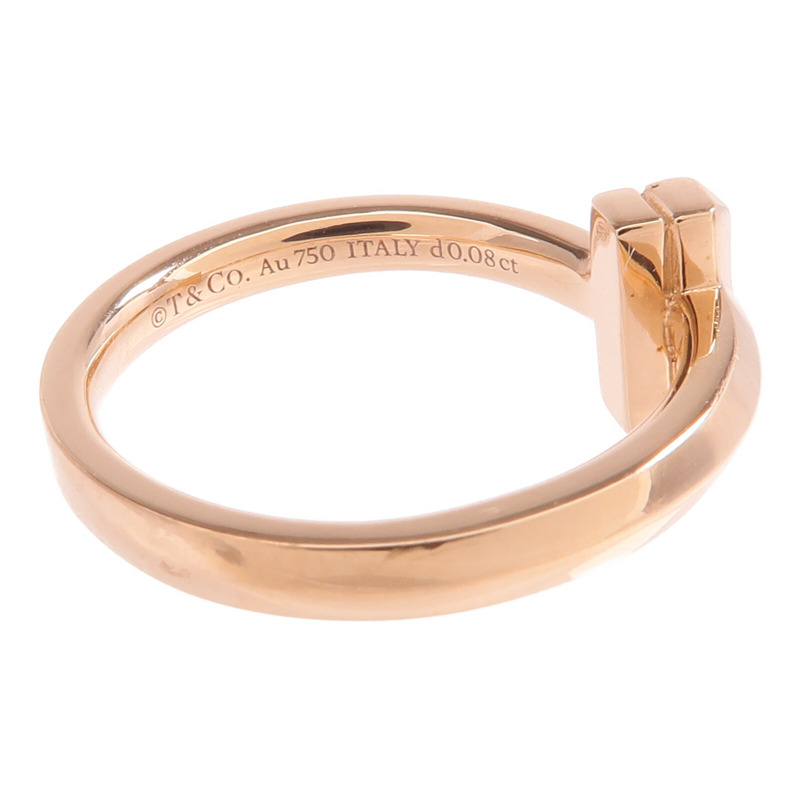 TIFFANY＆CO 18K玫瑰金T1 Ring鑽石戒指-4