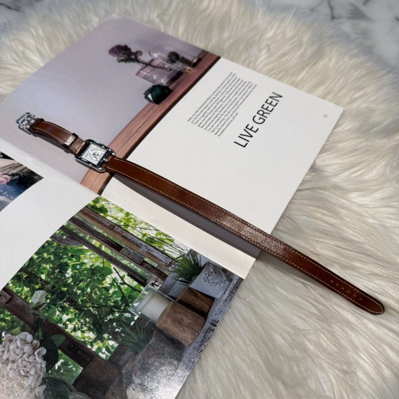 愛馬仕 豬鼻子雙層手錶 U刻-3