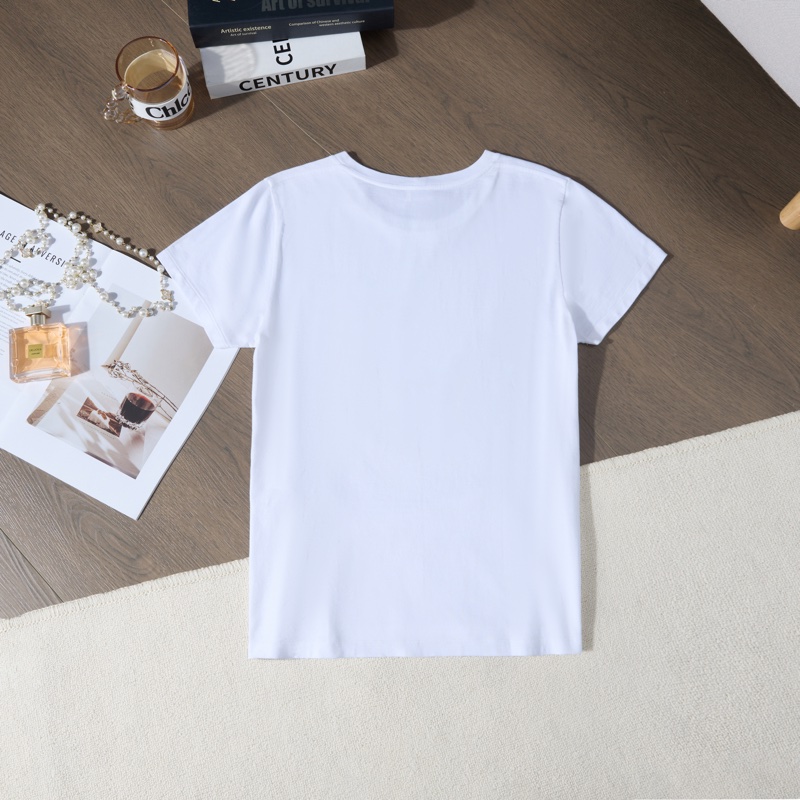 Celine經典白色圓領短袖T恤 金智媛同款-7