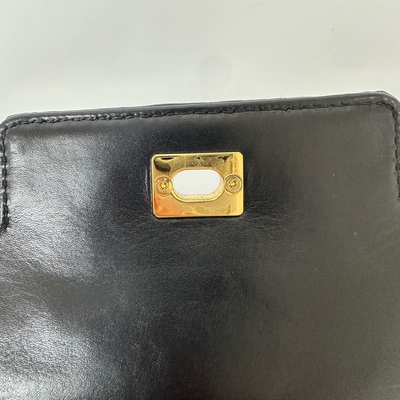 【赫蒂國際精品】Valentino 范倫鐵諾 金色燙印 斜背包 vintage-12