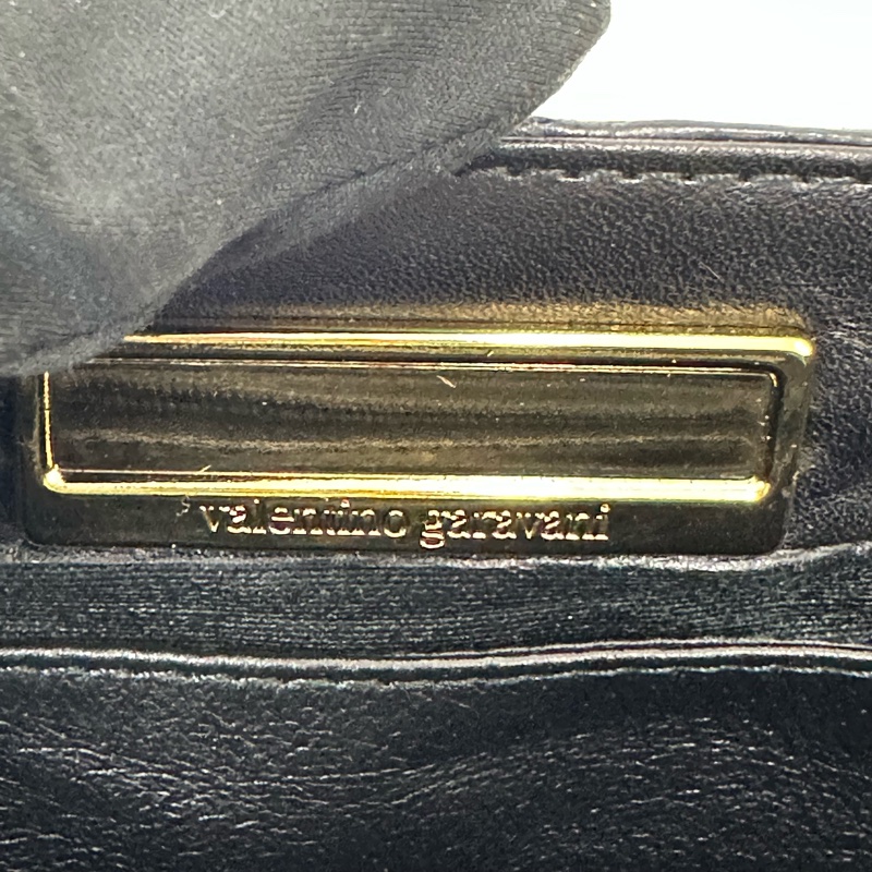 【赫蒂國際精品】Valentino 范倫鐵諾 金色燙印 斜背包 vintage-14