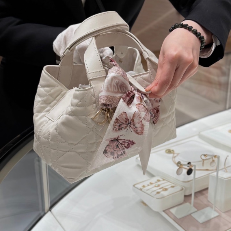 Dior Toujours 中型包仙女白色-12