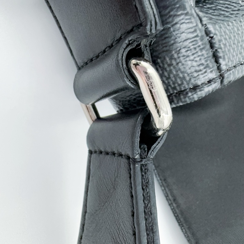 LV黑灰棋盤格郵差包N42710-18