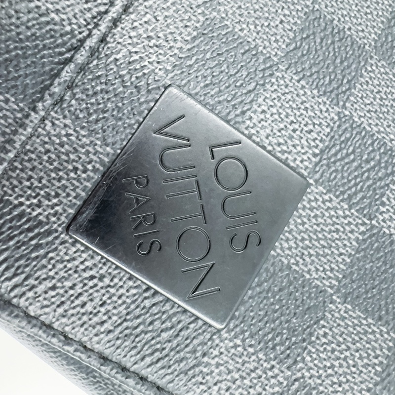 LV黑灰棋盤格郵差包N42710-21