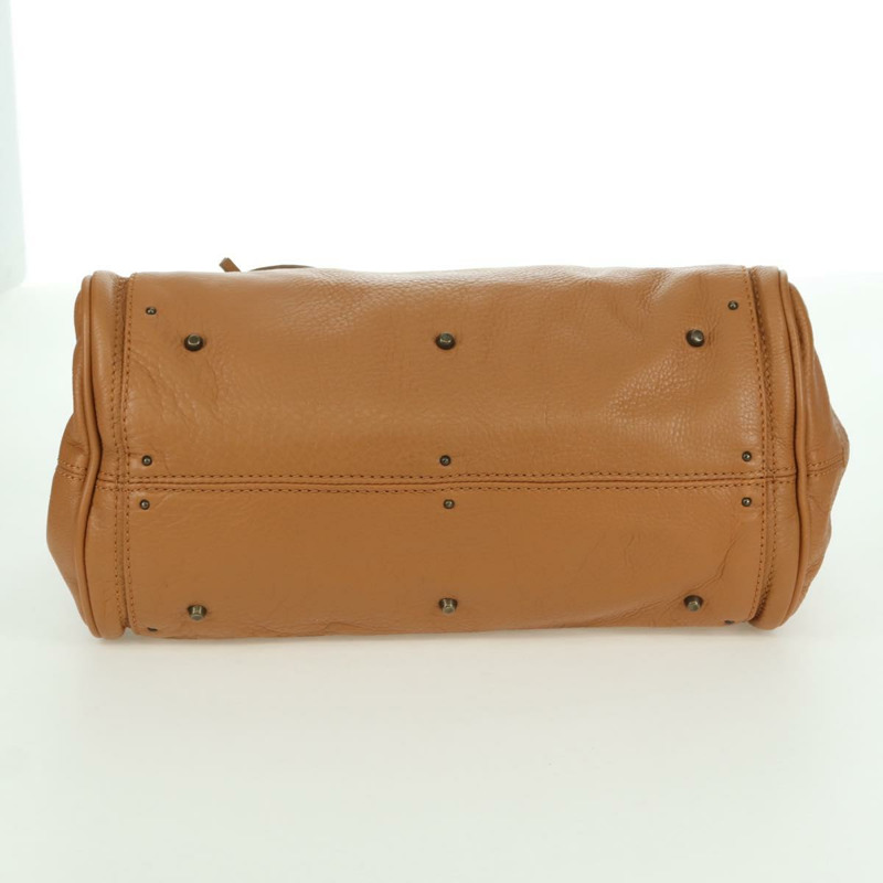 【日本直送】Chloe Paddington 手提包,棕色、金色、銀色皮革,正品 am11221SAM-4