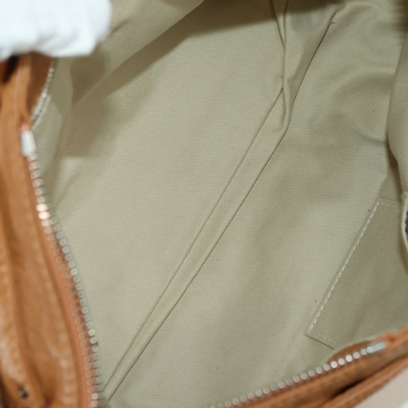 【日本直送】Chloe Paddington 手提包,棕色、金色、銀色皮革,正品 am11221SAM-9