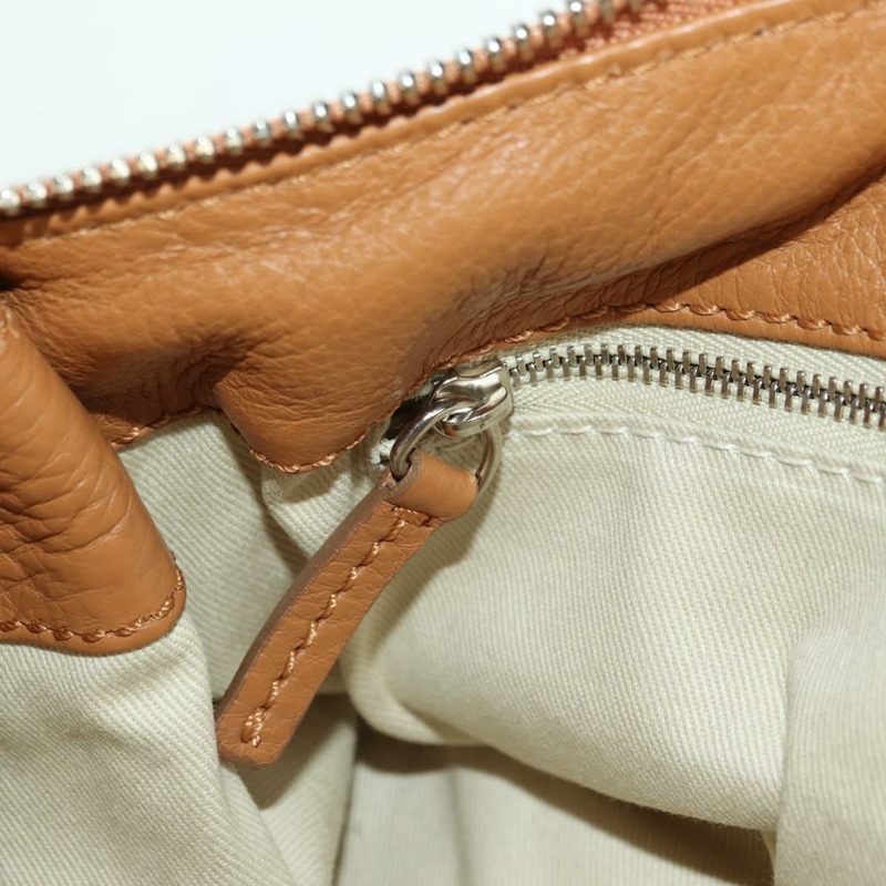 【日本直送】Chloe Paddington 手提包,棕色、金色、銀色皮革,正品 am11221SAM-22