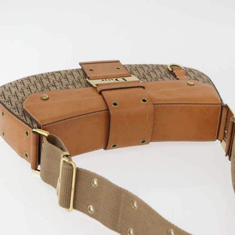 【日本直送】Christian Dior Trotter帆布街頭時尚包 米色金色 正品 yk20206SAV-5