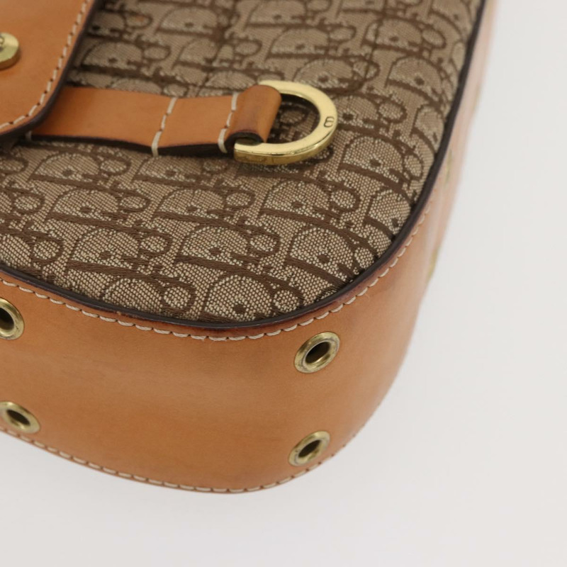 【日本直送】Christian Dior Trotter帆布街頭時尚包 米色金色 正品 yk20206SAV-8