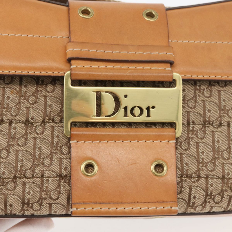 【日本直送】Christian Dior Trotter帆布街頭時尚包 米色金色 正品 yk20206SAV-9