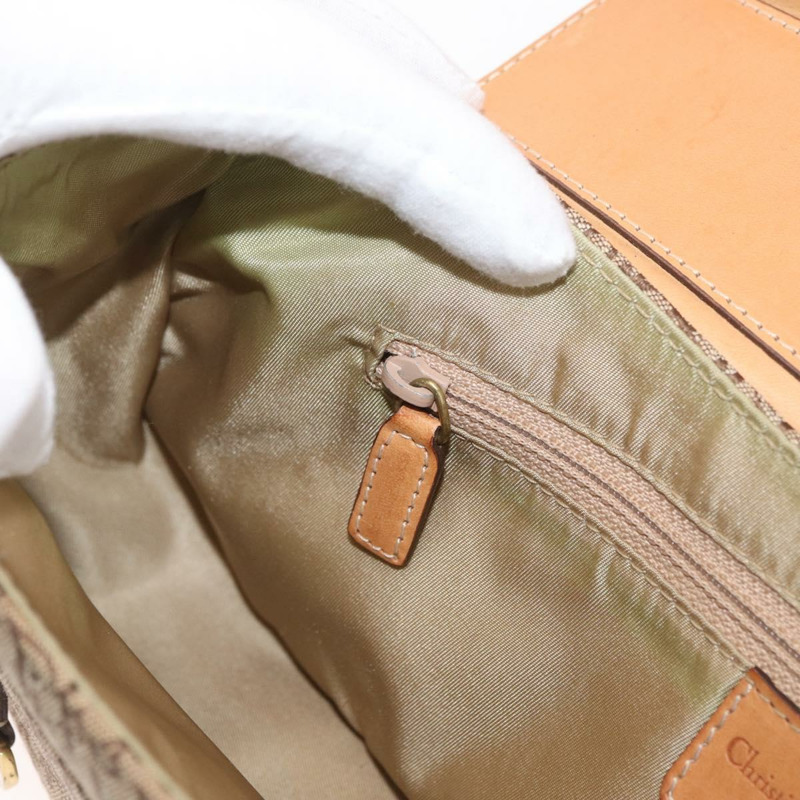 【日本直送】Christian Dior Trotter帆布街頭時尚包 米色金色 正品 yk20206SAV-19