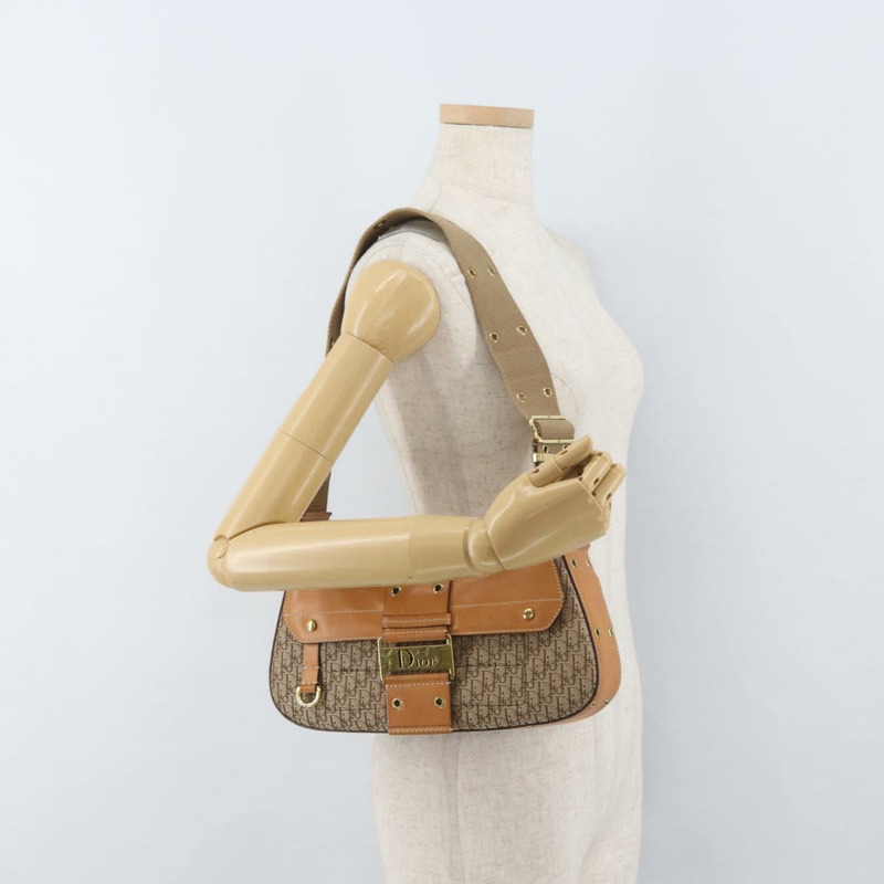 【日本直送】Christian Dior Trotter帆布街頭時尚包 米色金色 正品 yk20206SAV-21