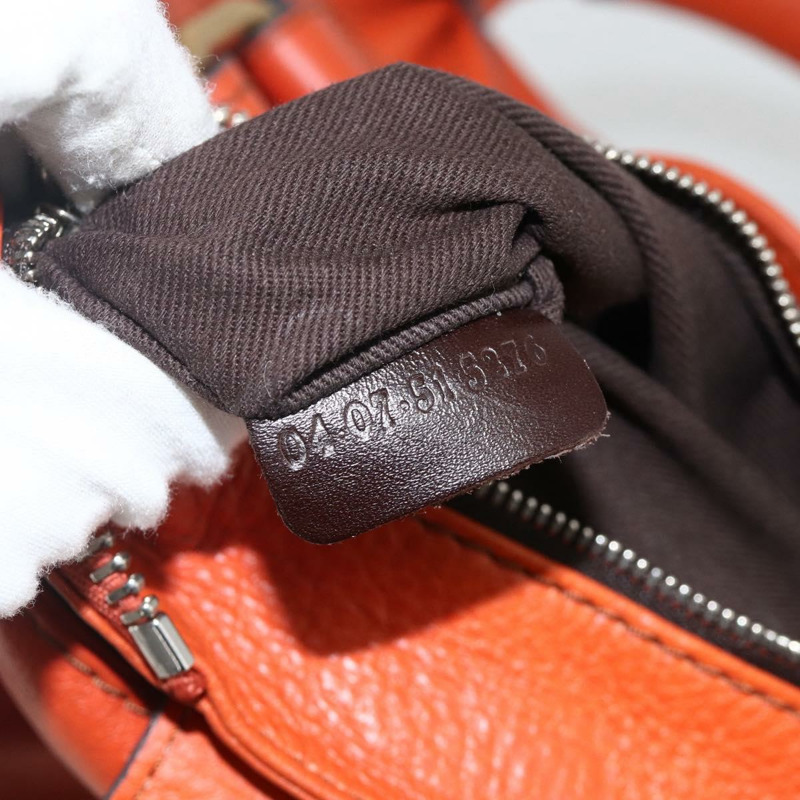 【日本直送】Chloe Paddington 手提包，橘色、金色、銀色，正品 YKZ1580SAM-11