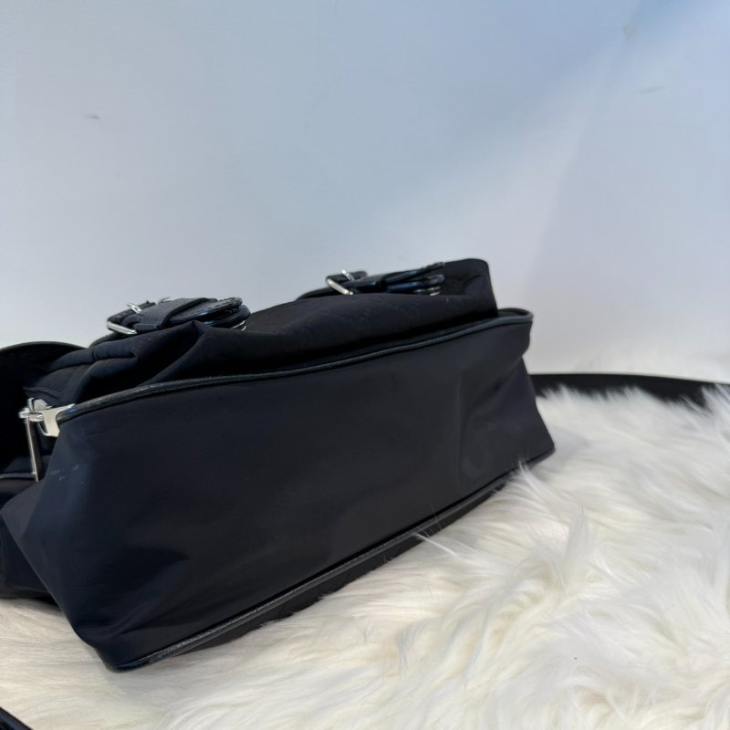 GUCCI 尼龍拼接學院包-3