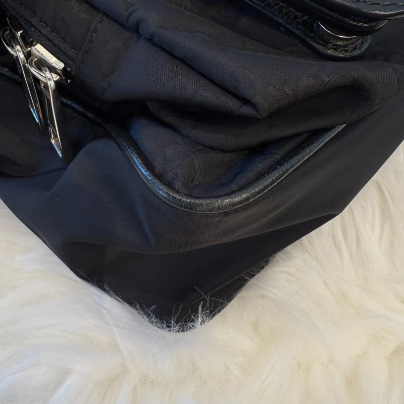 GUCCI 尼龍拼接學院包-7