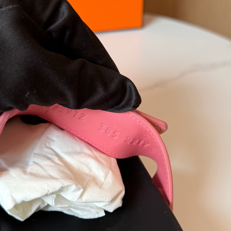 Hermes愛馬仕 拼色麂皮二舅鞋-3