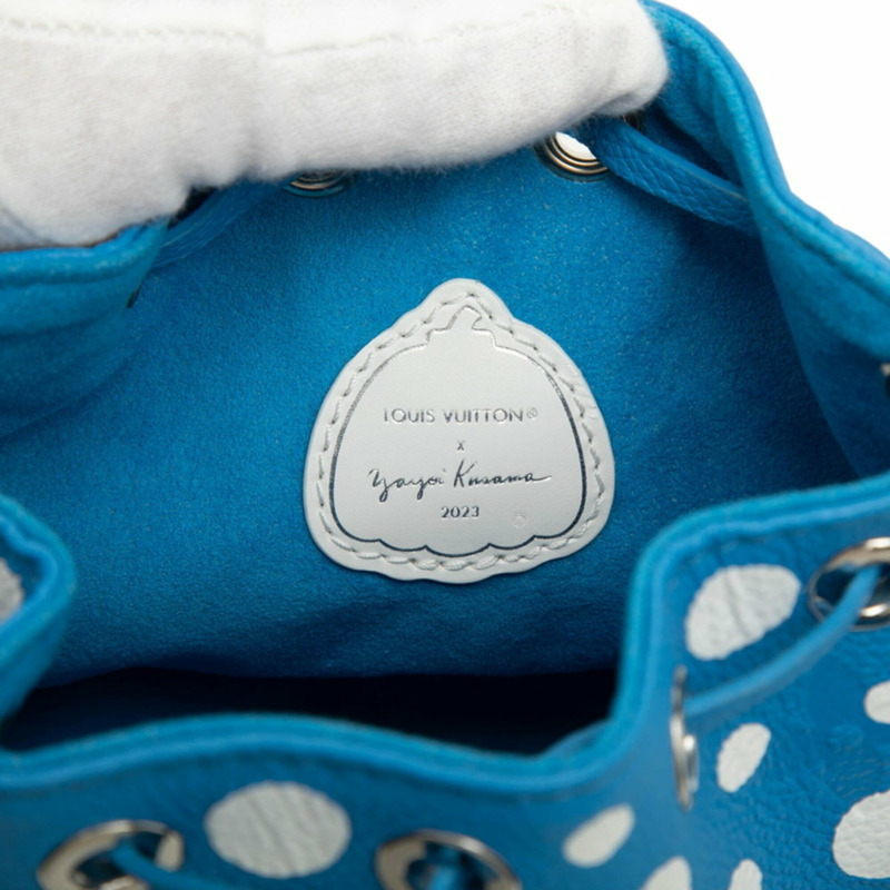 路易威登 Monogram Empreinte Nano Noe 手提包/單肩包/兩用包 M81985 藍白皮革 女士 LOUIS VUITTON-5