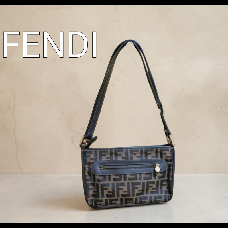 FENDI 經典優雅肩背包 手提包 有附長背帶 零錢包-3