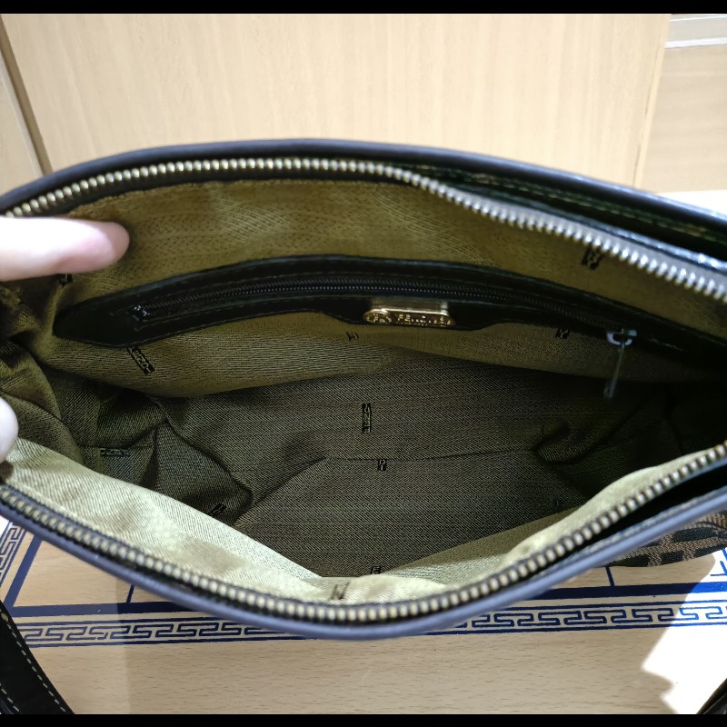 FENDI 經典優雅肩背包 手提包 有附長背帶 零錢包-14