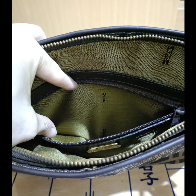 FENDI 經典優雅肩背包 手提包 有附長背帶 零錢包-16