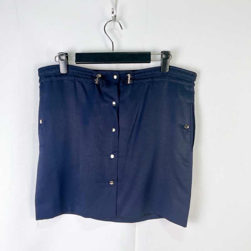 莉亞精品♡Gucci 深藍短裙38 二手-1