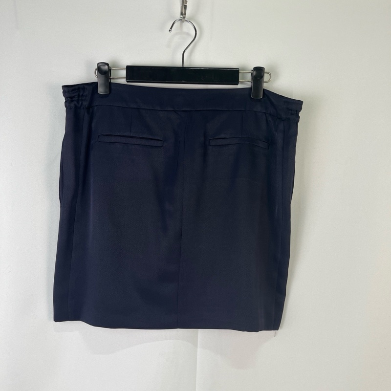 莉亞精品♡Gucci 深藍短裙38 二手-2