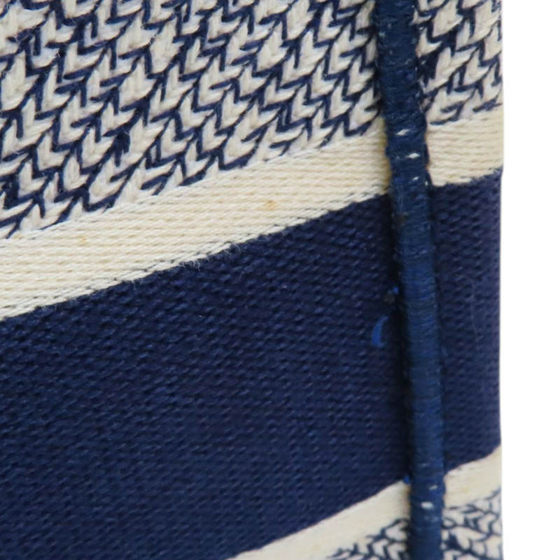 深藍/白色 緹花帆布 Book Tote M 托特包 手提包【Dior 迪奧】 M1296ZTDT-9