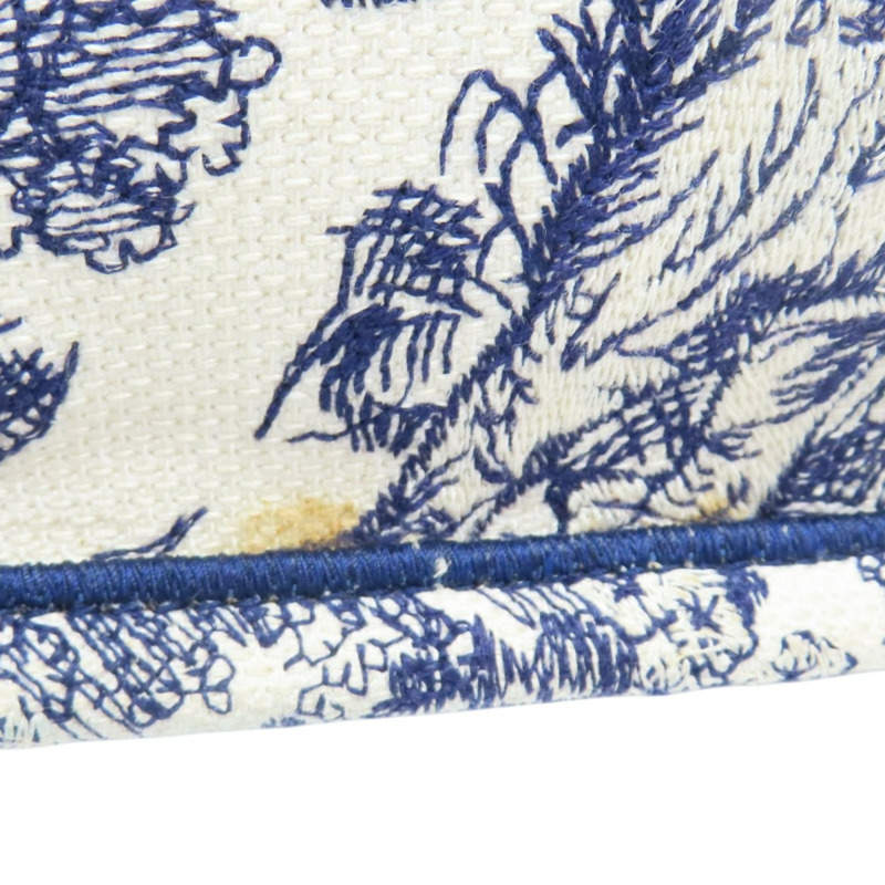 深藍/白色 緹花帆布 Book Tote M 托特包 手提包【Dior 迪奧】 M1296ZTDT-11