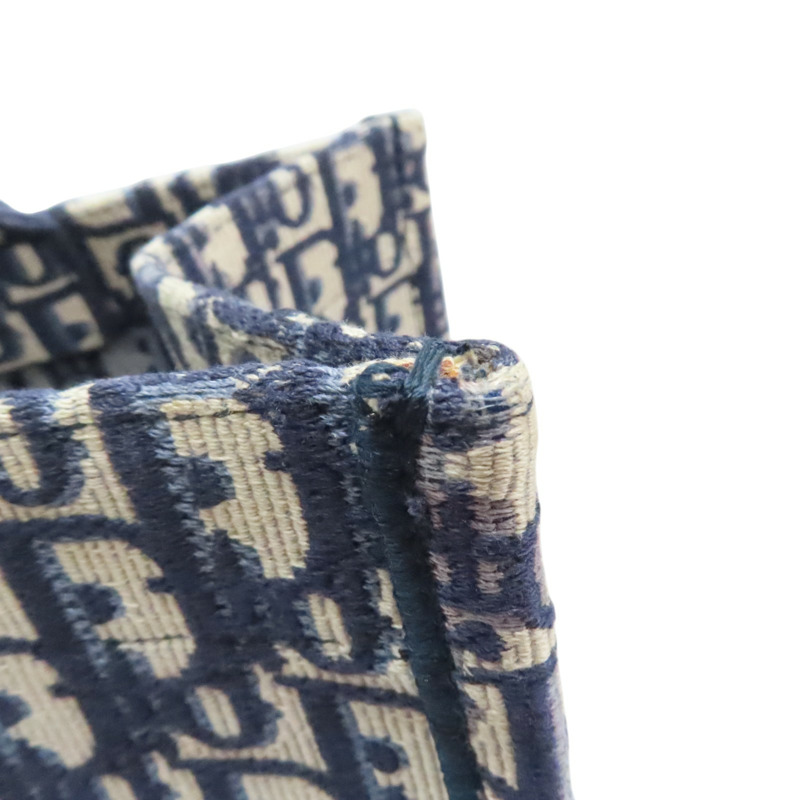 藍色 Oblique 緹花帆布 Book Tote 中型 托特包 手提包【Dior 迪奧】 M1296ZRIW_M828-9