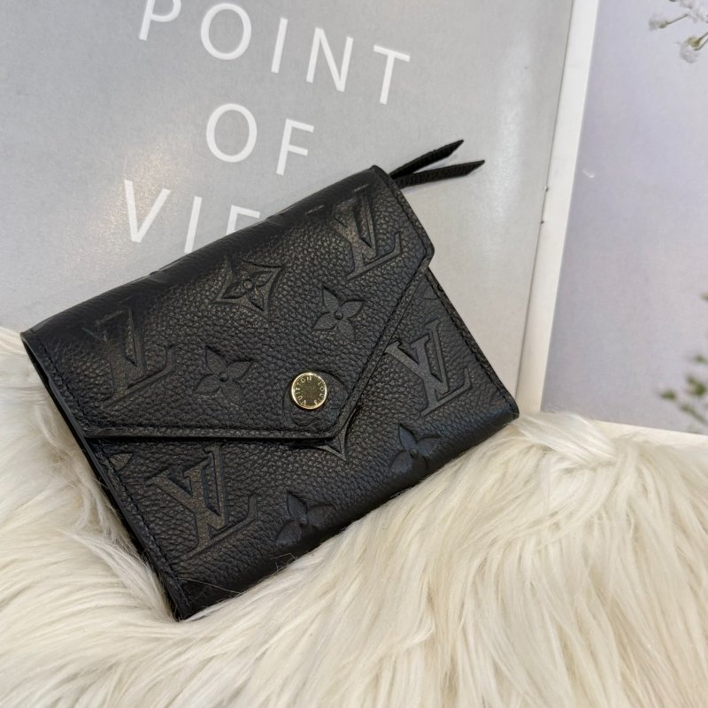 全新 LV Victorine 黑壓紋短夾-0