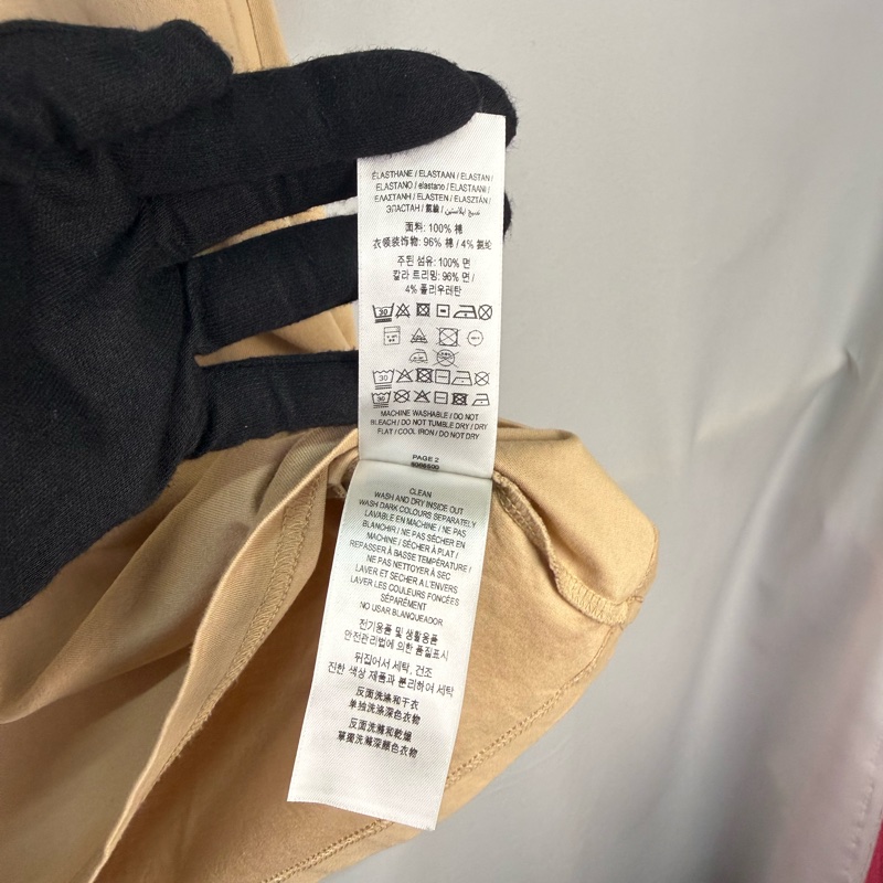 莉亞精品♡ Burberry 戰馬白標短袖 土黃XS 二手-3