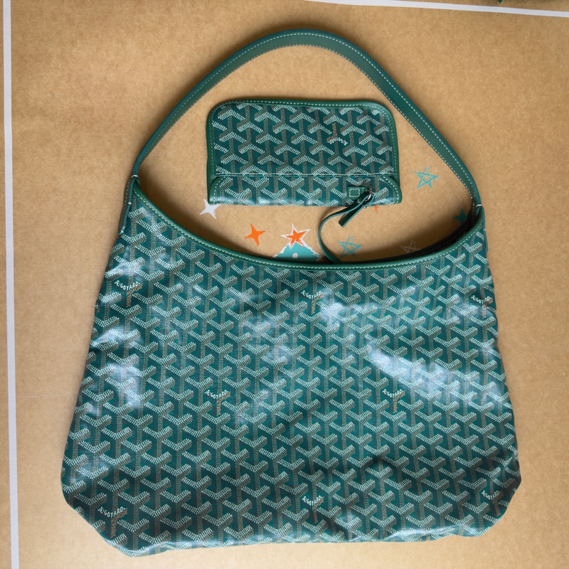 GOYARD Bohème Hobo單肩流浪包 經典綠-0