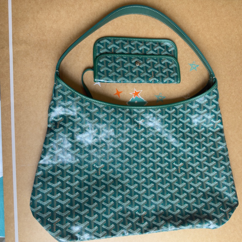 GOYARD Bohème Hobo單肩流浪包 經典綠-1