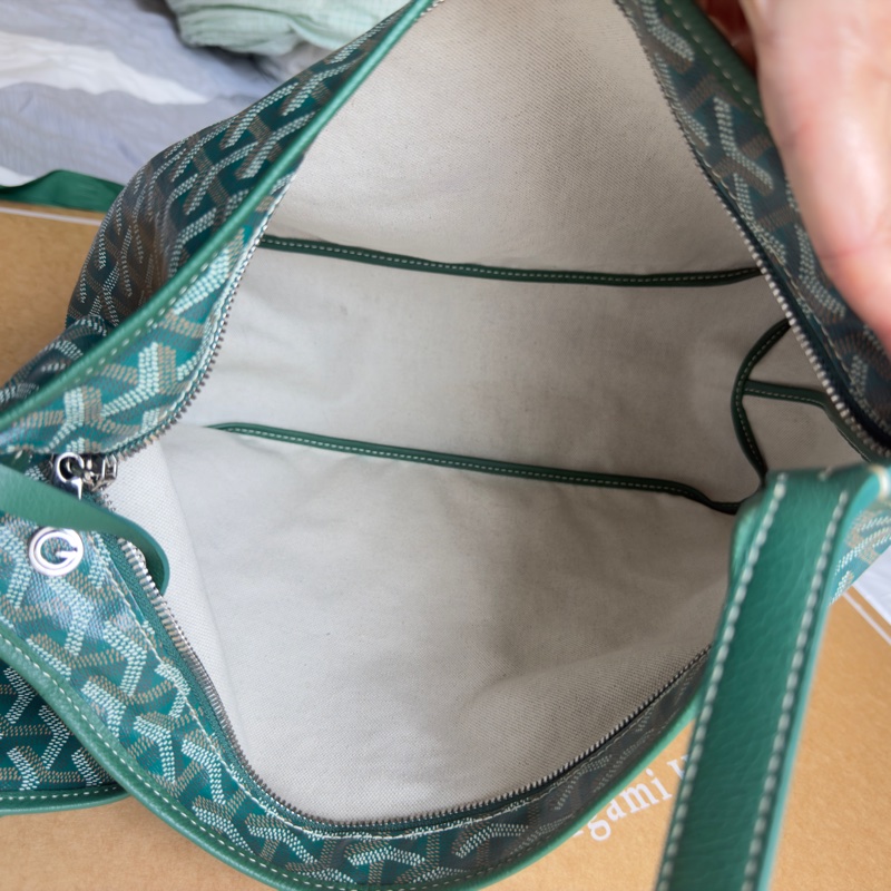 GOYARD Bohème Hobo單肩流浪包 經典綠-6