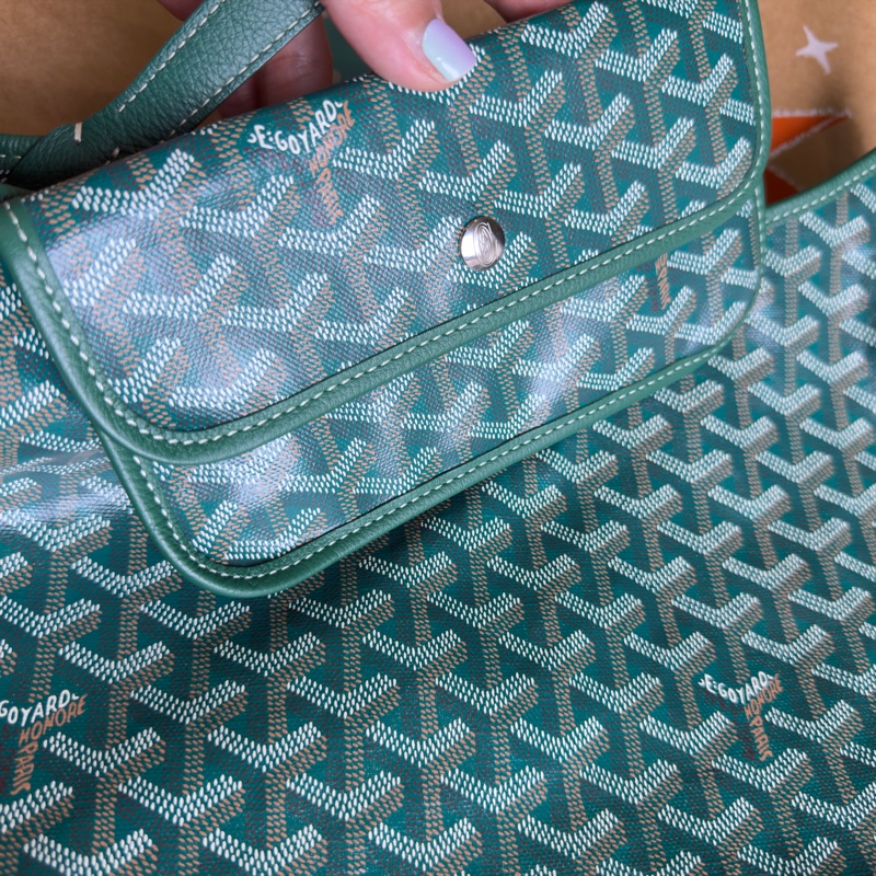GOYARD Bohème Hobo單肩流浪包 經典綠-9