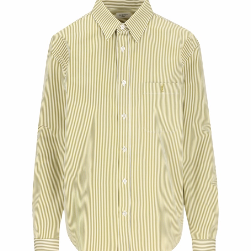 Saint Laurent 女士 長袖襯衫34F 38F F34 FR-34 FR-36 FR-38 FR-40 FR-42碼-6