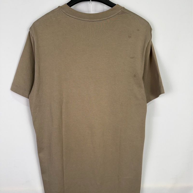 莉亞精品♡ Moncler 貼標短袖卡其m 二手-1