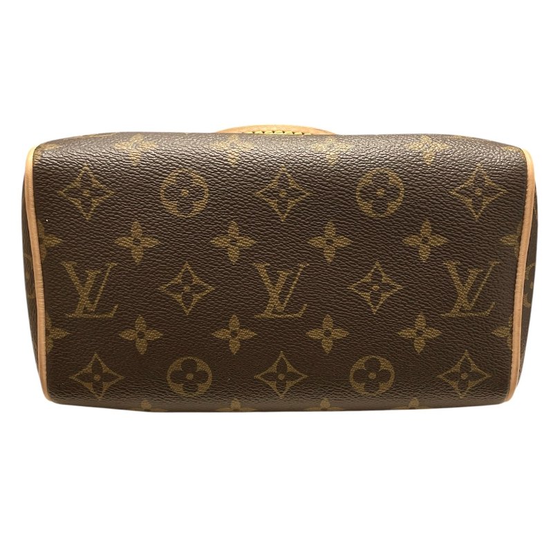 LOUIS VUITTON 路易威登 M46234 SPEEDY BANDOULIERE 20 迷你波士頓包 PVC帆布 老花 棕色×奶茶色 金釦-4