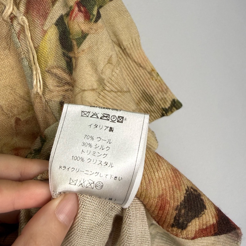 莉亞精品♡ Dior 滿版花立體葉片短袖38 二手-4