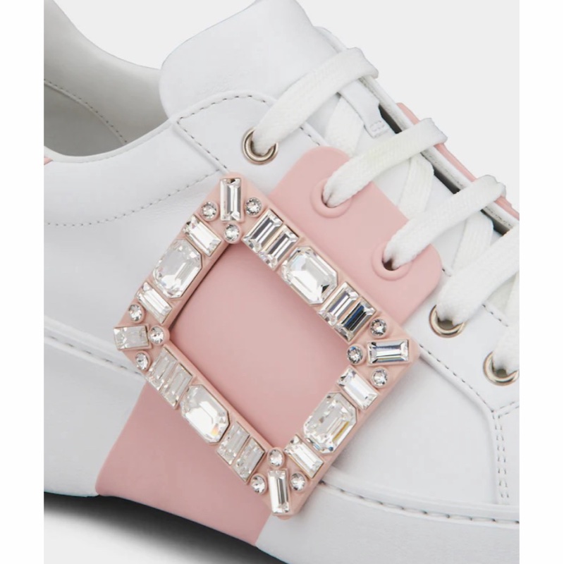 Roger Vivier 女士 Viv' Skate Strass 鑽扣休閒運動鞋 跟高: 4.5cm-6