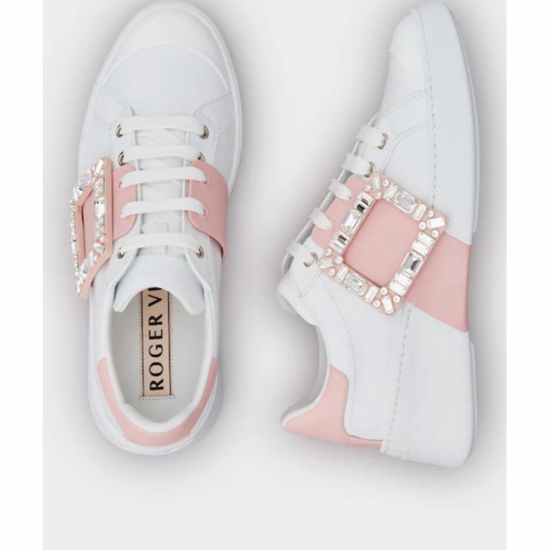 Roger Vivier 女士 Viv' Skate Strass 鑽扣休閒運動鞋 跟高: 4.5cm-7