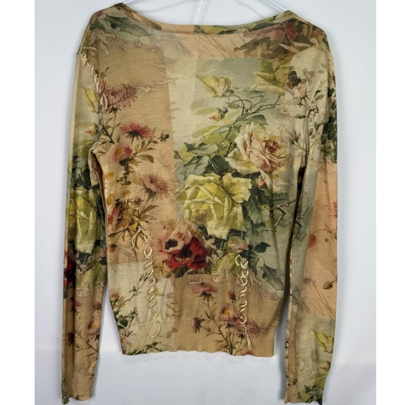 莉亞精品♡ Dior滿版花立體外套38 二手-1